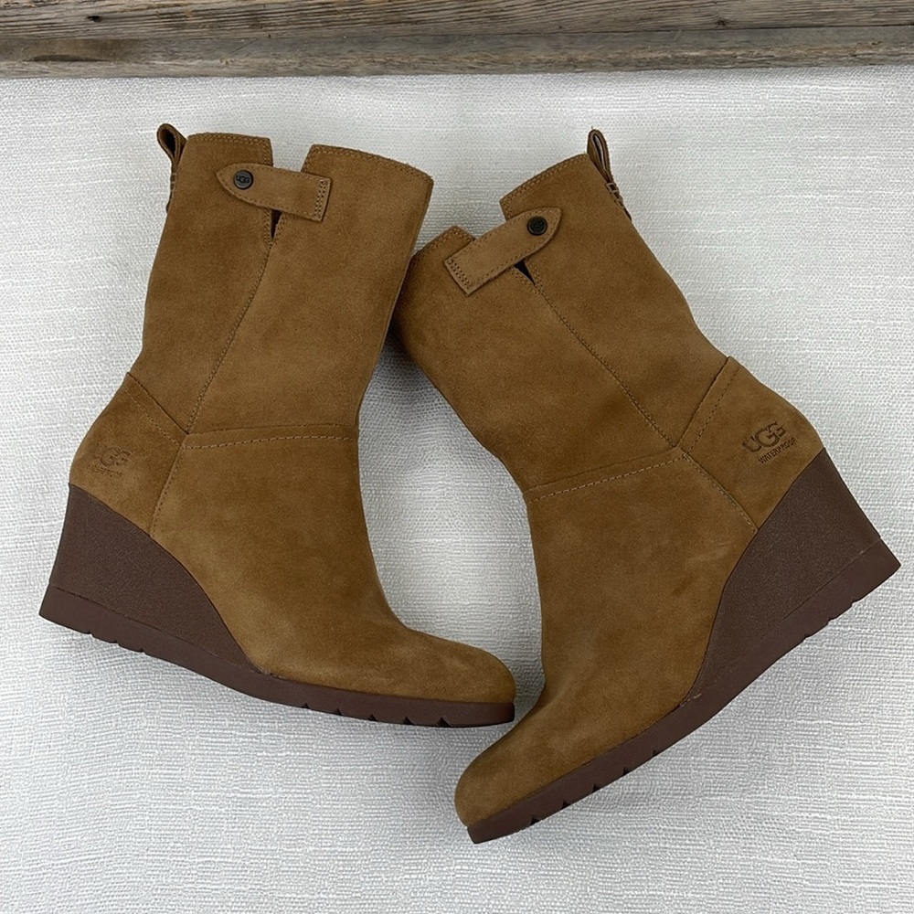 UGG Potrero Suede Wedge Boots - Picture 15 of 16